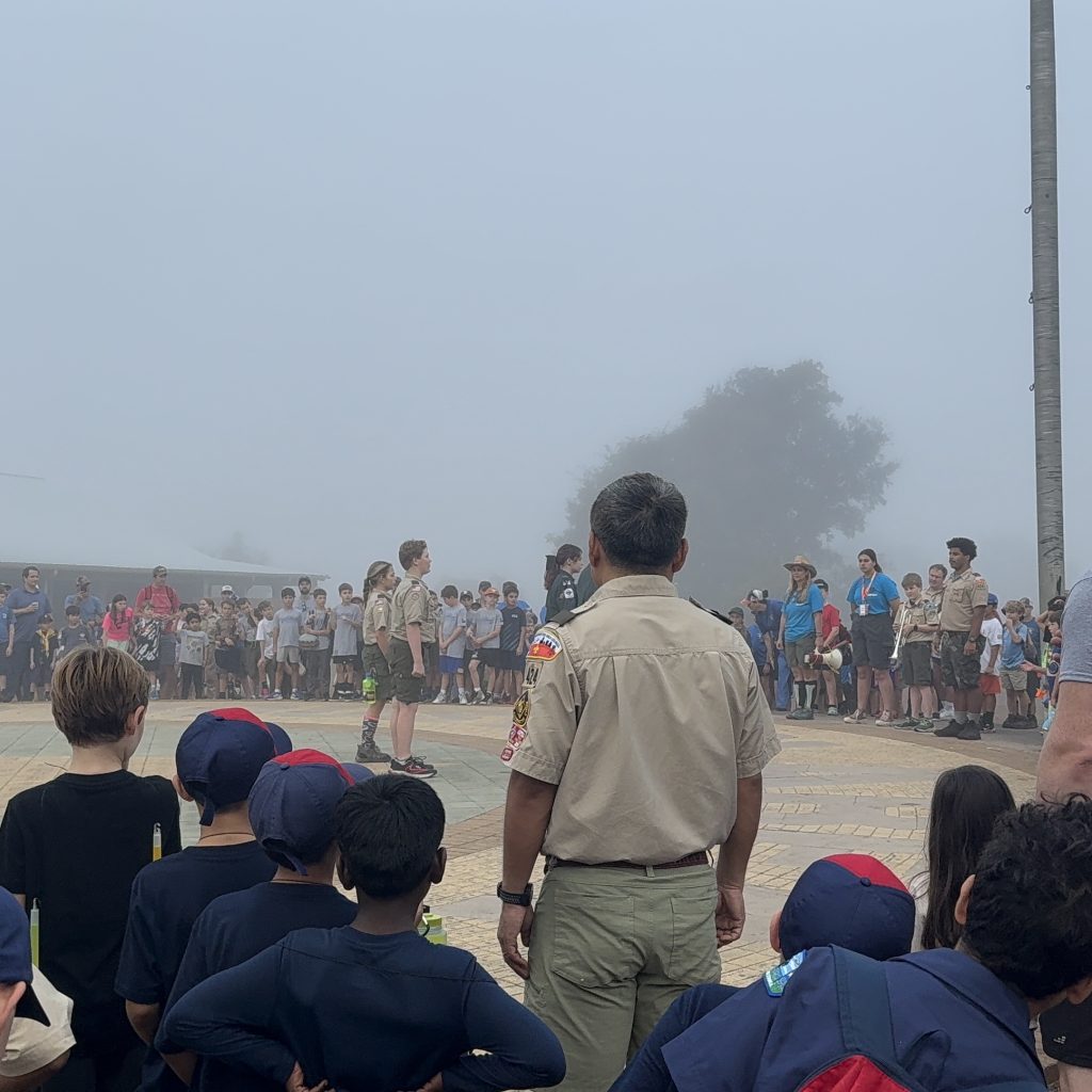 Bovay Scout Ranch Flag Ceremony
