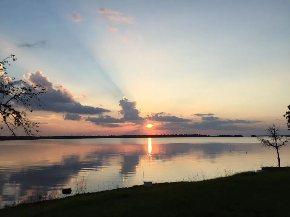 Sunset at Lake Somerville State Park